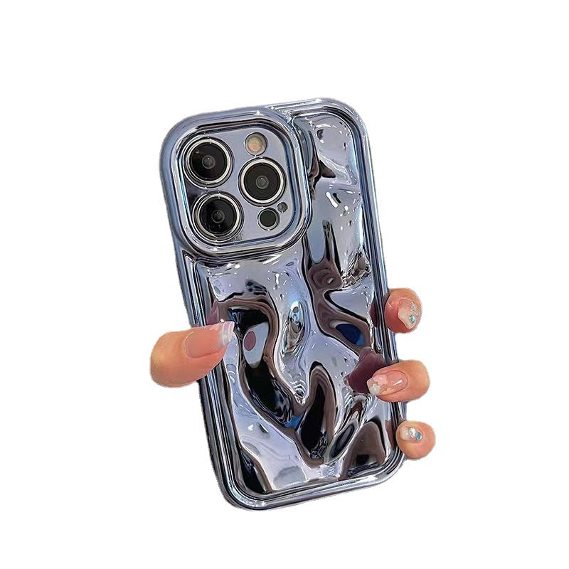 Applicable To Iphone14promax 13 Phone Case Advanced Sense Electric Ferry Corrugated Mobile Phone Case