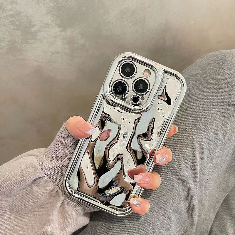 Applicable To Iphone14promax 13 Phone Case Advanced Sense Electric Ferry Corrugated Mobile Phone Case